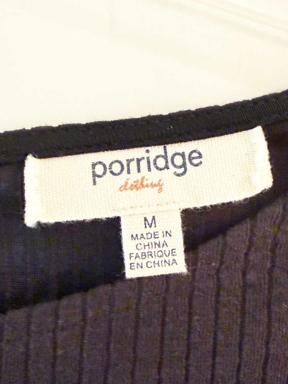 Anthropologie Porridge Joan Black Ribbed Bell Sleeve Top - Picture 4 of 8